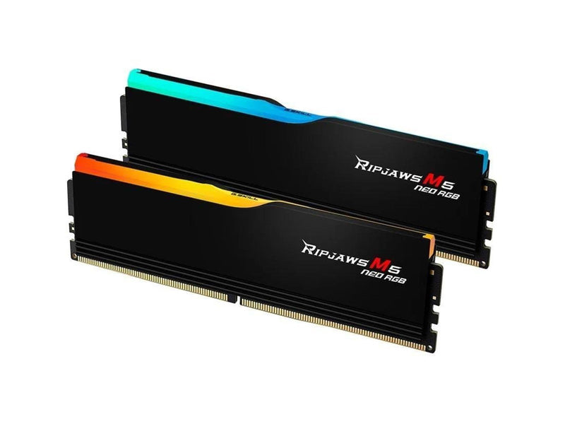 G.Skill Ripjaws M5 Neo RGB DDR5-6000 - 64GB - CL32 - Dual Channel (2 pcs) - AMD EXPO - Schwarz mit RGB