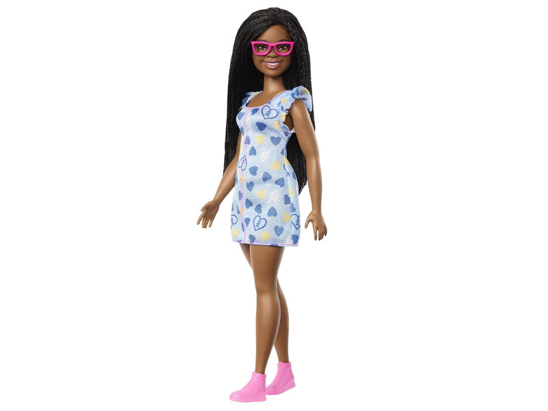 Barbie Fashionistas Doll 229 Doll With Down Syndrome Wearing Heart-Print Dress