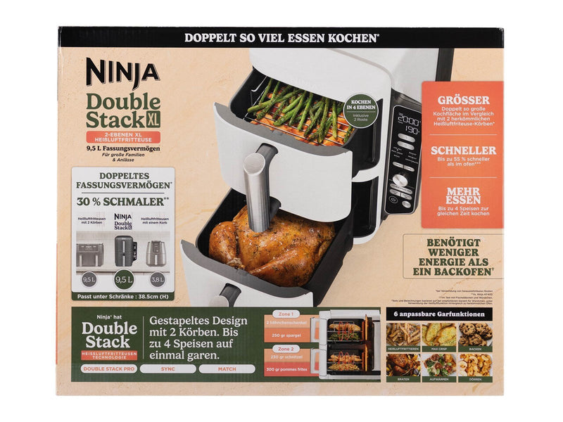 Ninja DoubleStack SL400EUWH - Hot Air Fryer - White