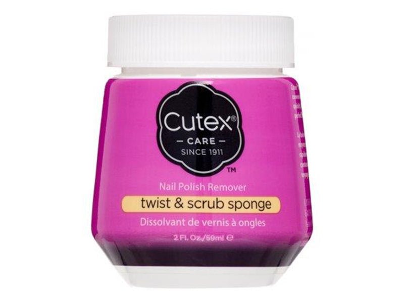 CUTEX Nail Polish Remover Twist & scrub sponge