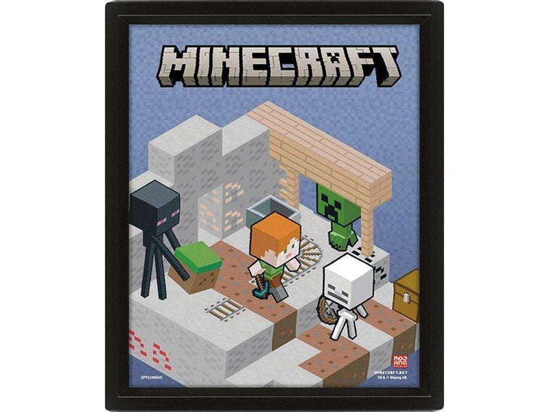 Pyramid - Minecraft (Switching Terrain) Lenticular Flip - Bild