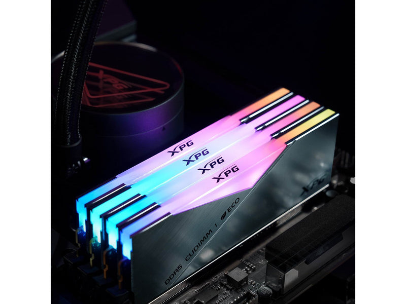 A-Data XPG Lancer CUDIMM RGB DDR5-8400 - 48GB - CL40 - Dual Channel (2 pcs) - Intel XMP - Silber mit RGB