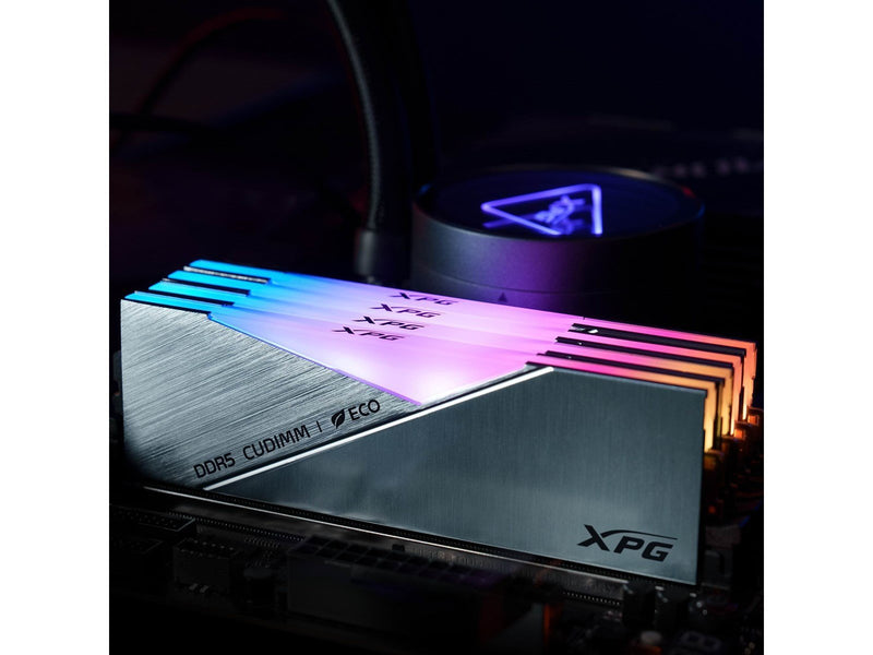 A-Data XPG Lancer CUDIMM RGB DDR5-8400 - 48GB - CL40 - Dual Channel (2 pcs) - Intel XMP - Silber mit RGB