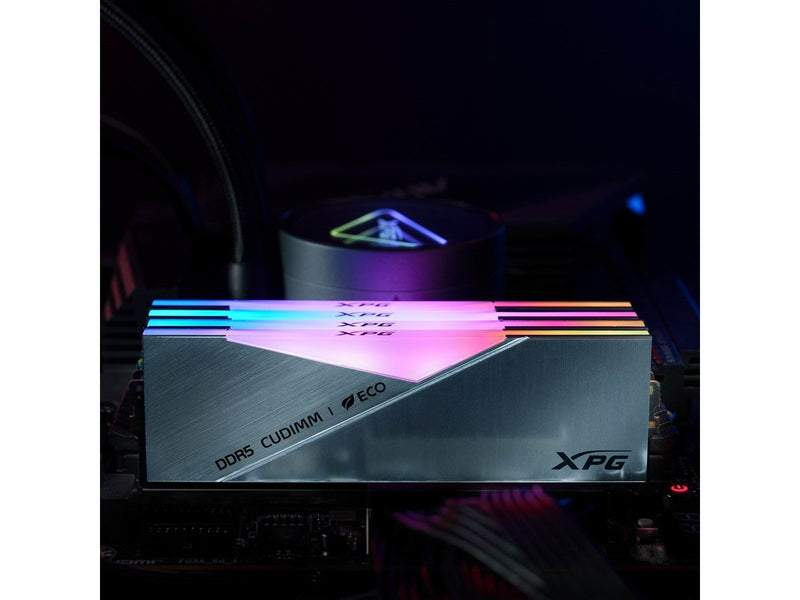 A-Data XPG Lancer CUDIMM RGB DDR5-8800 - 48GB - CL42 - Dual Channel (2 pcs) - Intel XMP - Silber mit RGB