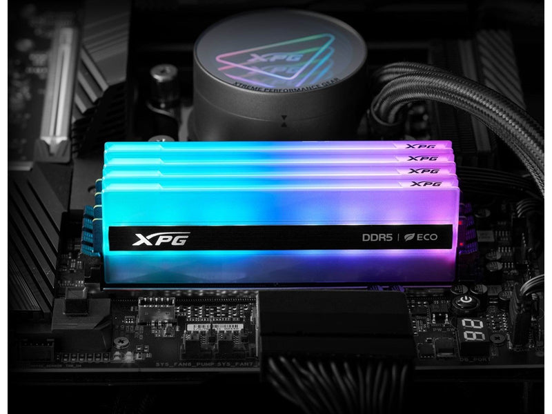 A-Data XPG Lancer Neon RGB DDR5-6000 - 32GB - CL30 - Dual Channel (2 pcs) - AMD EXPO & Intel XMP - Transparent / RGB