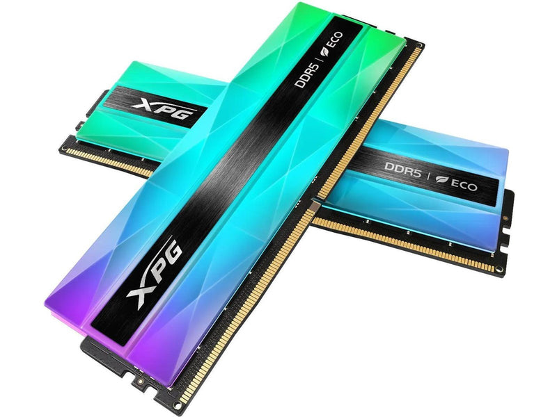 A-Data XPG Lancer Neon RGB DDR5-6400 - 32GB - CL39 - Dual Channel (2 pcs) - AMD EXPO & Intel XMP - Transparent / RGB