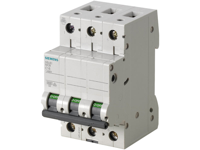 Siemens Circuit breaker 3-pole 6kA C50