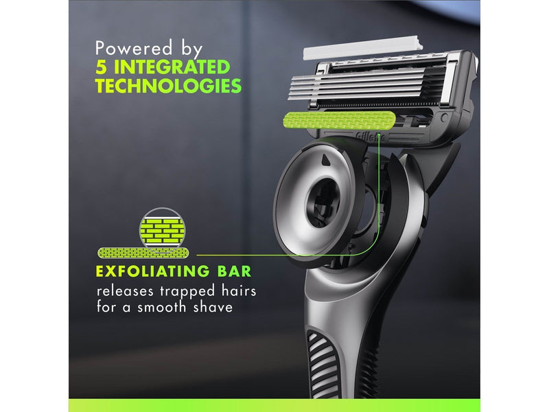 Gillette Labs Razor 5 blades + Stand Silver
