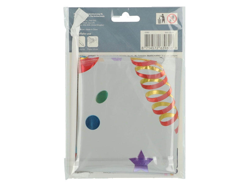 Folat BV - Standing Foil Balloon Joyful Party Number 0 -72cm