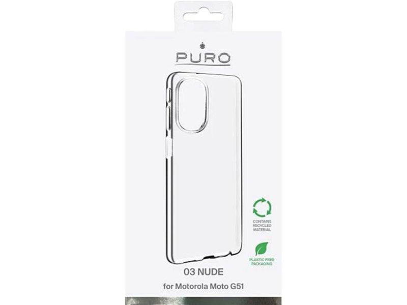 Puro 0.3 Nude Cover - Motorola Moto G51