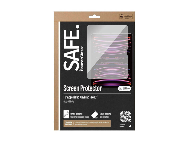 SAFE. by PanzerGlass Screen Protector iPad Pro 13'' (2024) | iPad Air 13'' (2024-2025) | Ultra-Wide Fit