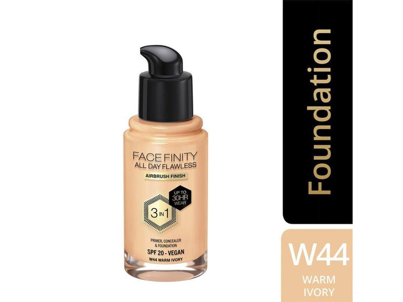Max Factor All Day Flawless 3in1 Foundation 44 Warm ivory 30ml