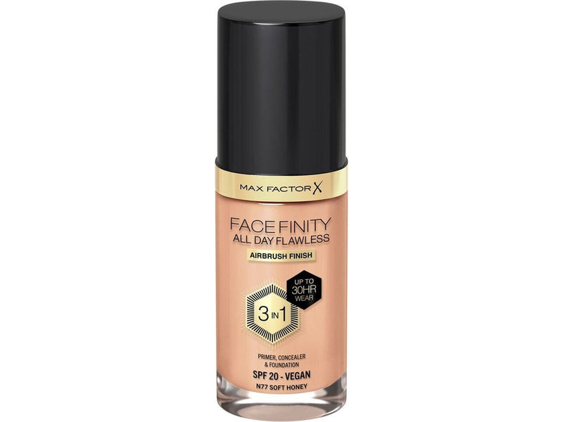 Max Factor All Day Flawless 3in1 Foundation 77 Soft honey 30m