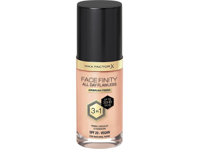 Max Factor All Day Flawless 3in1 Foundation 50 Natural rose 30ml