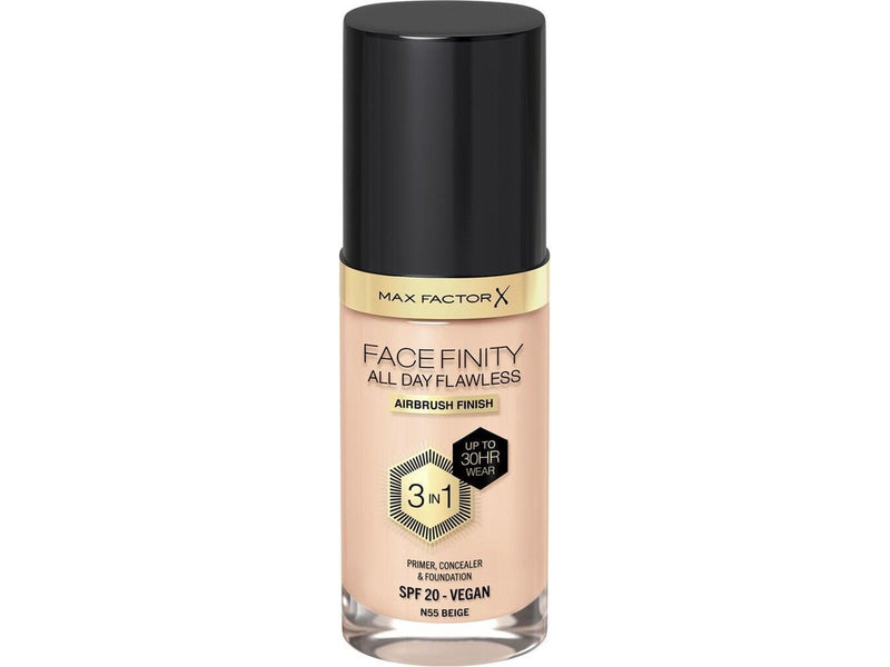 Max Factor All Day Flawless 3in1 Foundation 55 Beige 30ml