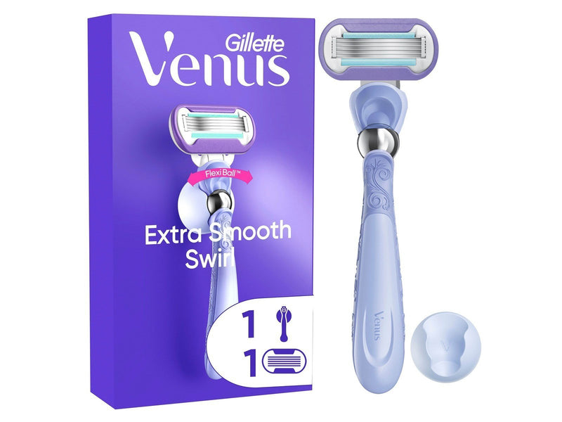 Venus Extra Smooth Swirl Handle + 1 refill + 1 holder