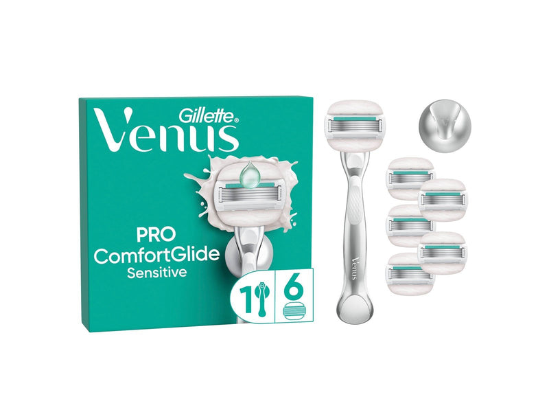 Venus Pro CG Sensitive Handle + 6 refills + 1 hook