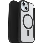 OtterBox React Folio MagSafe Apple iPhone 16e/15/14/13 Black Crystal - clear/black