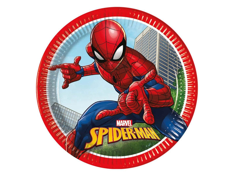 Globos - Paper Plates FSC Spider-Man Crime Fighter 8 pcs.