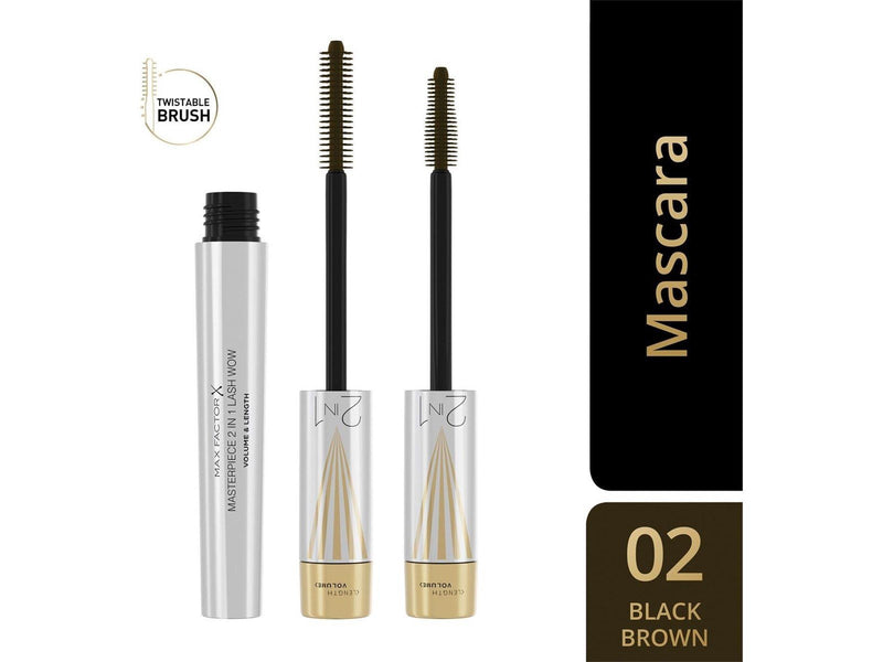Max Factor Masterpiece 2in1 Black Brown 7ml