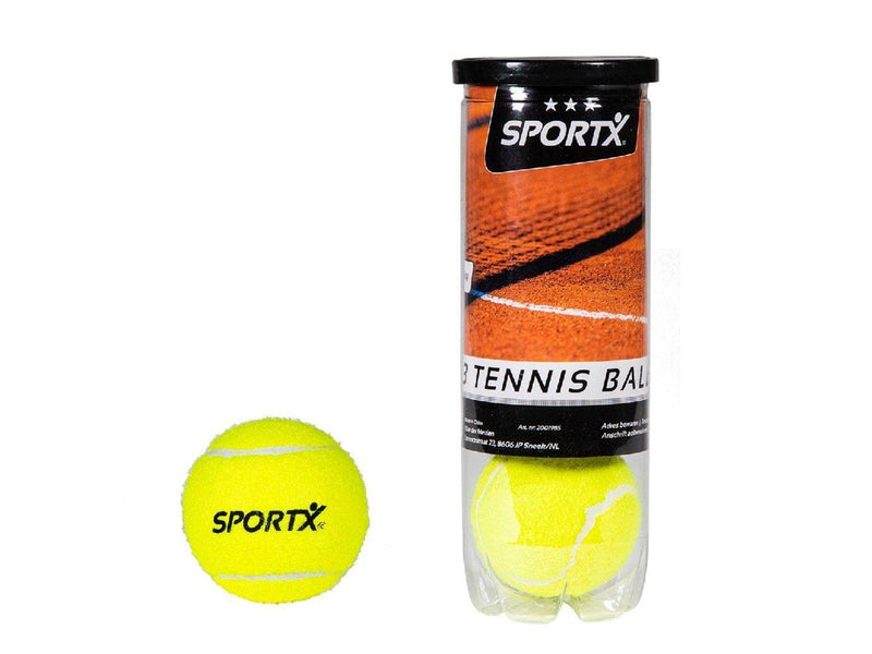 SportX Tennis Balls in Tube 3 pcs.
