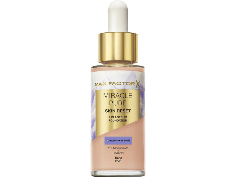 Max Factor Miracle Pure 2in1 Skin Reset Serum Foundation 10-30 Fair