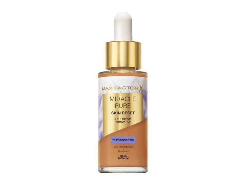 Max Factor Miracle Pure 2in1 Skin Reset Serum Foundation 80-85 Medium