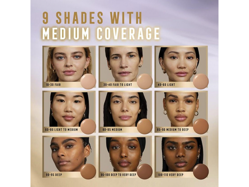 Max Factor Miracle Pure 2in1 Skin Reset Serum Foundation 95-100 Deep to Very Deep