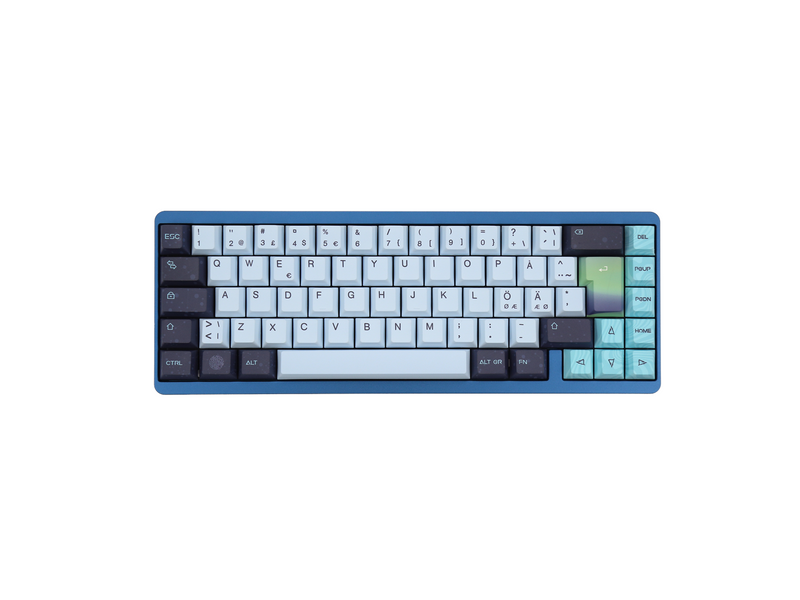 Varmilo Muse65 Hall Effect 65% RGB LED Type - Aurora - Gaming Tastaturen - ohne Numpad - Nordisch - Schwarz