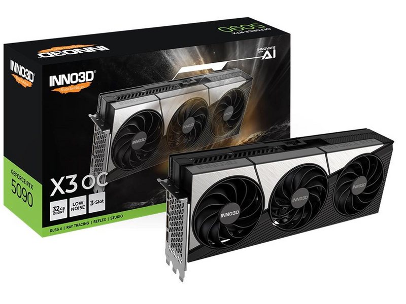 Inno3D GeForce RTX 5090 X3 OC - 32GB GDDR7 RAM - Grafikkarte