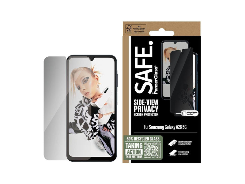 SAFE. by PanzerGlass Privacy Screen Protector Samsung Galaxy A26 5G | Ultra-Wide Fit
