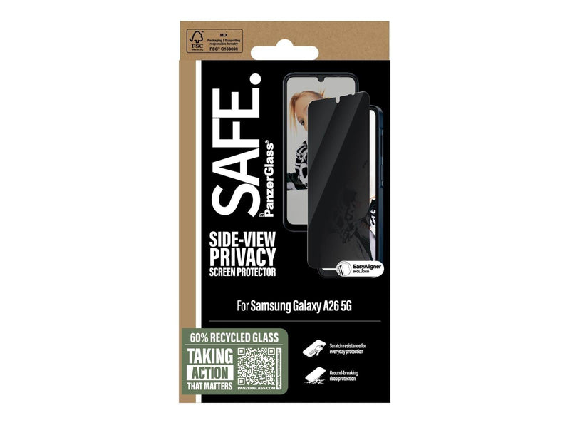 SAFE. by PanzerGlass Privacy Screen Protector Samsung Galaxy A26 5G | Ultra-Wide Fit