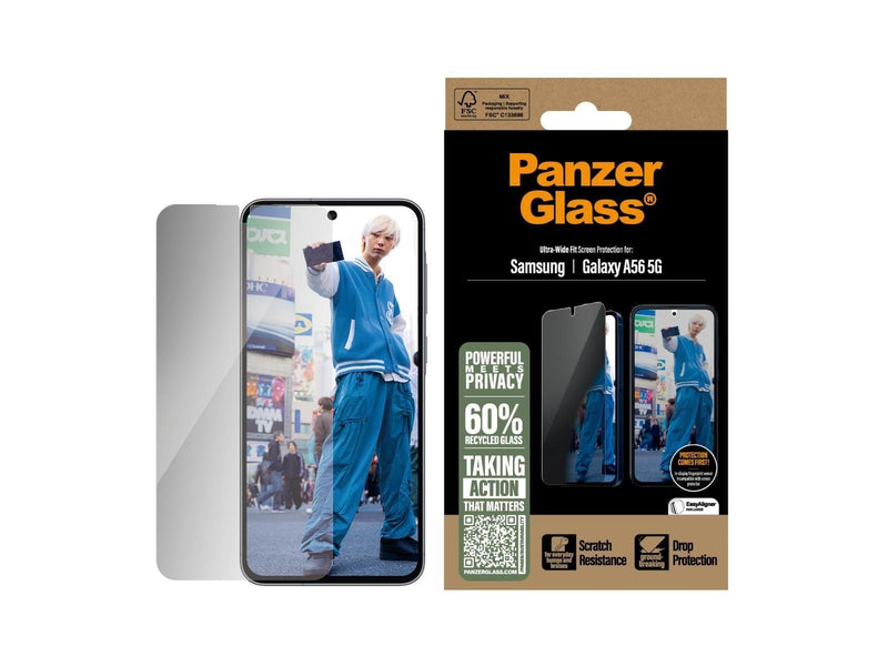 PanzerGlass Privacy Screen Protector Samsung Galaxy A56 5G | Ultra-Wide Fit