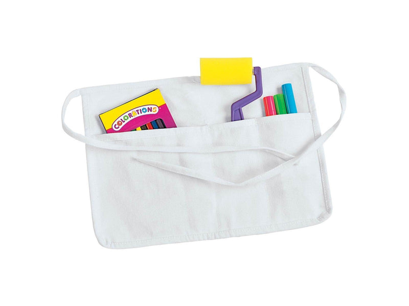 Colorations - Decorate your Own Apron with 2 Compartments. Set of 12