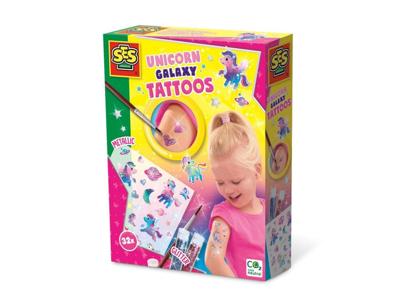 SES Creative Unicorn Galaxy Tattoos