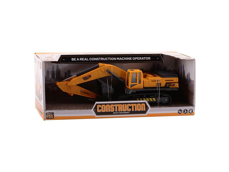 Johntoy - Excavator Yellow 1:55