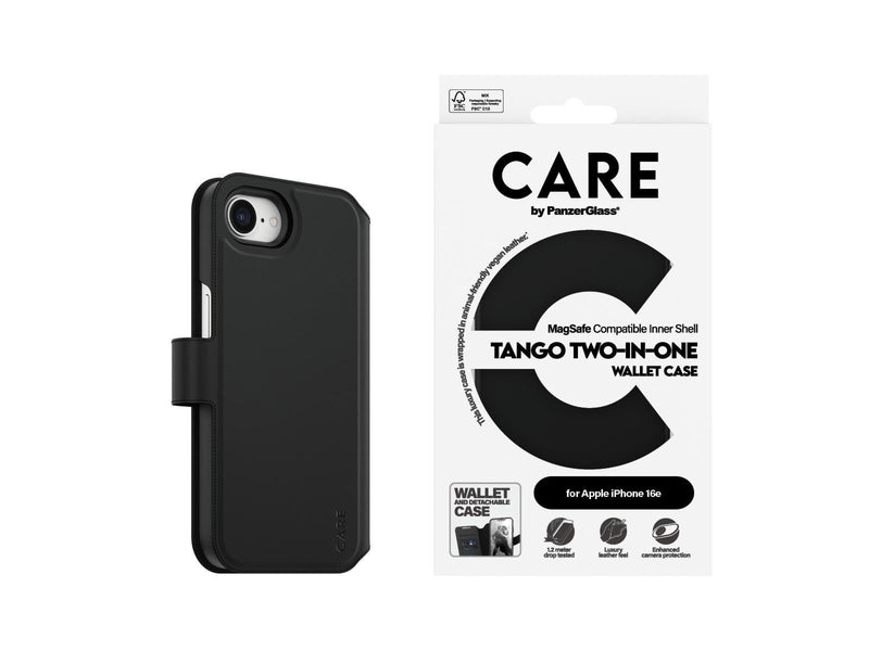CARE by PanzerGlass Feature Case Tango Two-in-One Wallet iPhone 16e