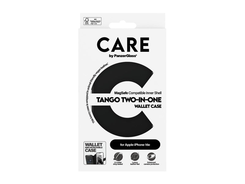 CARE by PanzerGlass Feature Case Tango Two-in-One Wallet iPhone 16e
