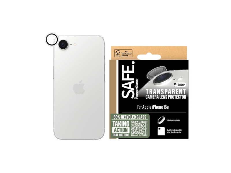 SAFE. by PanzerGlass Camera Lens Protector Transparent iPhone 16e