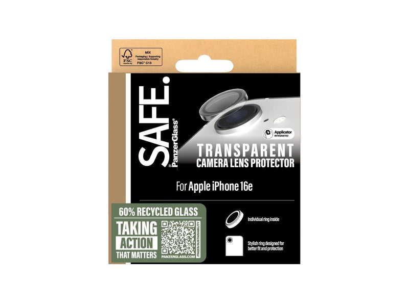 SAFE. by PanzerGlass Camera Lens Protector Transparent iPhone 16e