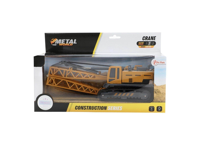 Toi-Toys - METAL Construction vehicle - crane truck with caterpillar tracks 1:55
