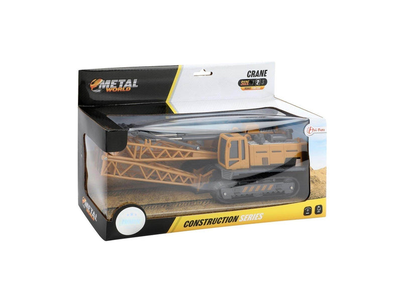 Toi-Toys - METAL Construction vehicle - crane truck with caterpillar tracks 1:55