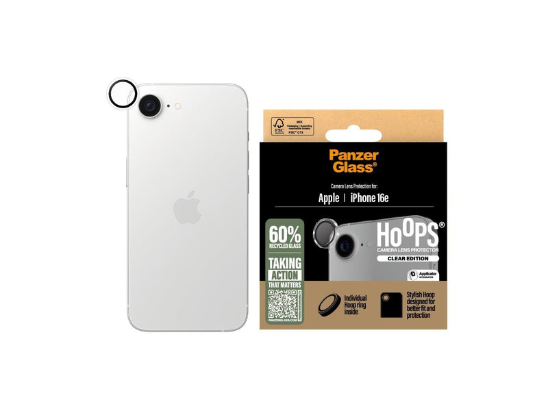 PanzerGlass Hoops® Transparent Camera Lens Protector iPhone 16e