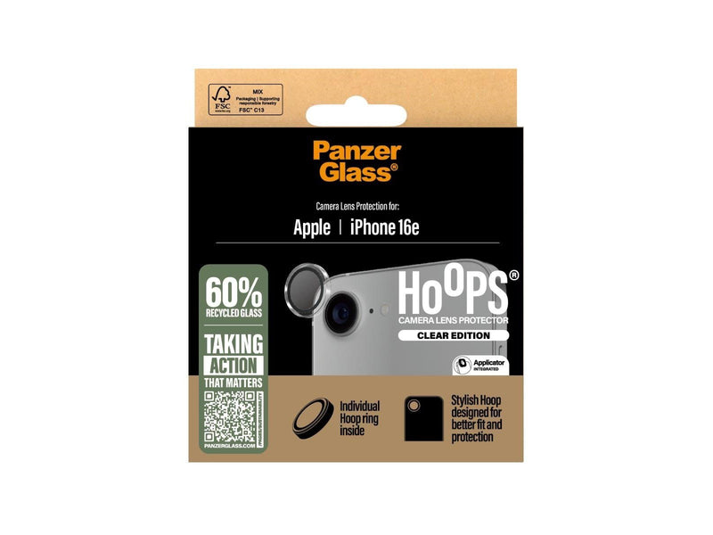PanzerGlass Hoops® Transparent Camera Lens Protector iPhone 16e