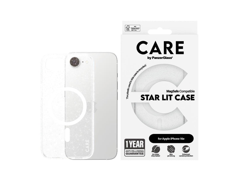 CARE by PanzerGlass Flagship Case Urban Combat Star Lit w. White MagSafe iPhone 16e