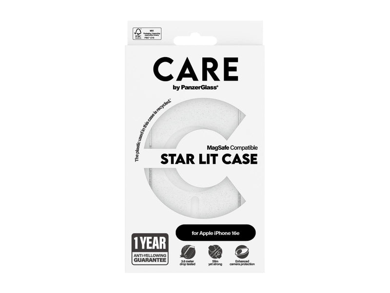 CARE by PanzerGlass Flagship Case Urban Combat Star Lit w. White MagSafe iPhone 16e