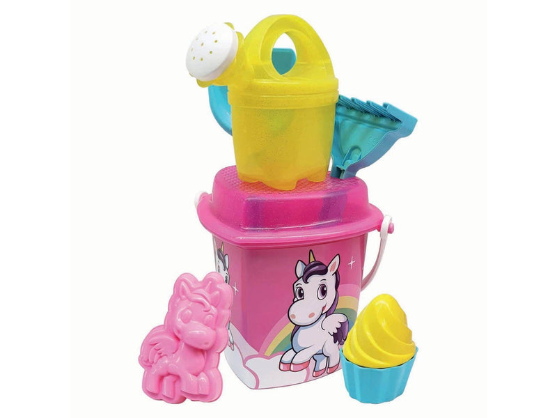 Androni Bucket Beach Set Unicorn 8pcs.
