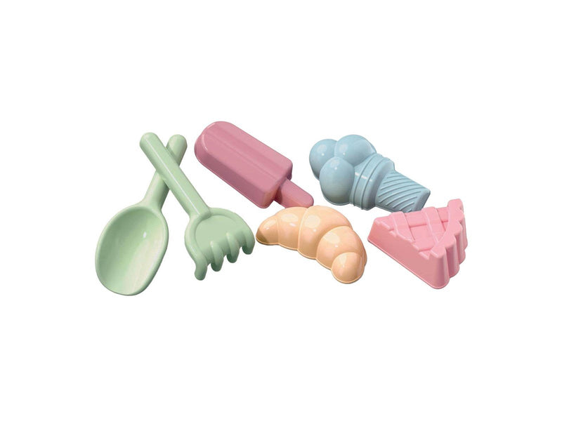 Androni Sweets Sand Molds with Shovel and Rake 6 pcs.