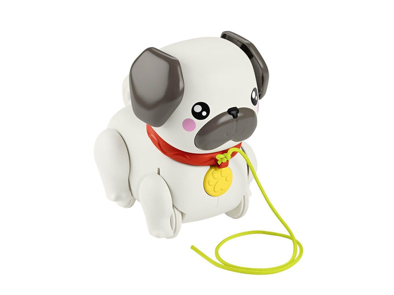 Fisher-Price FP Pets Walk-The-Pup Pug Baby & Toddler Pull Toy With Motion & Sounds