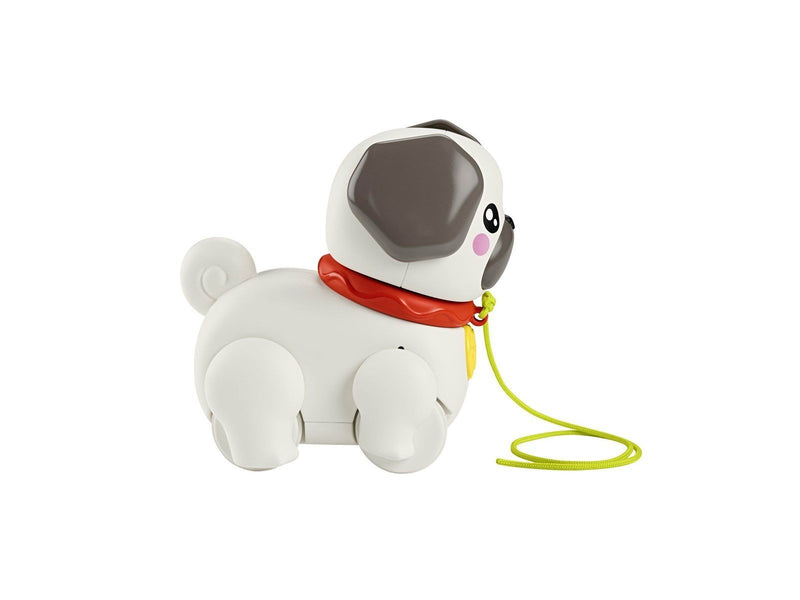 Fisher-Price FP Pets Walk-The-Pup Pug Baby & Toddler Pull Toy With Motion & Sounds